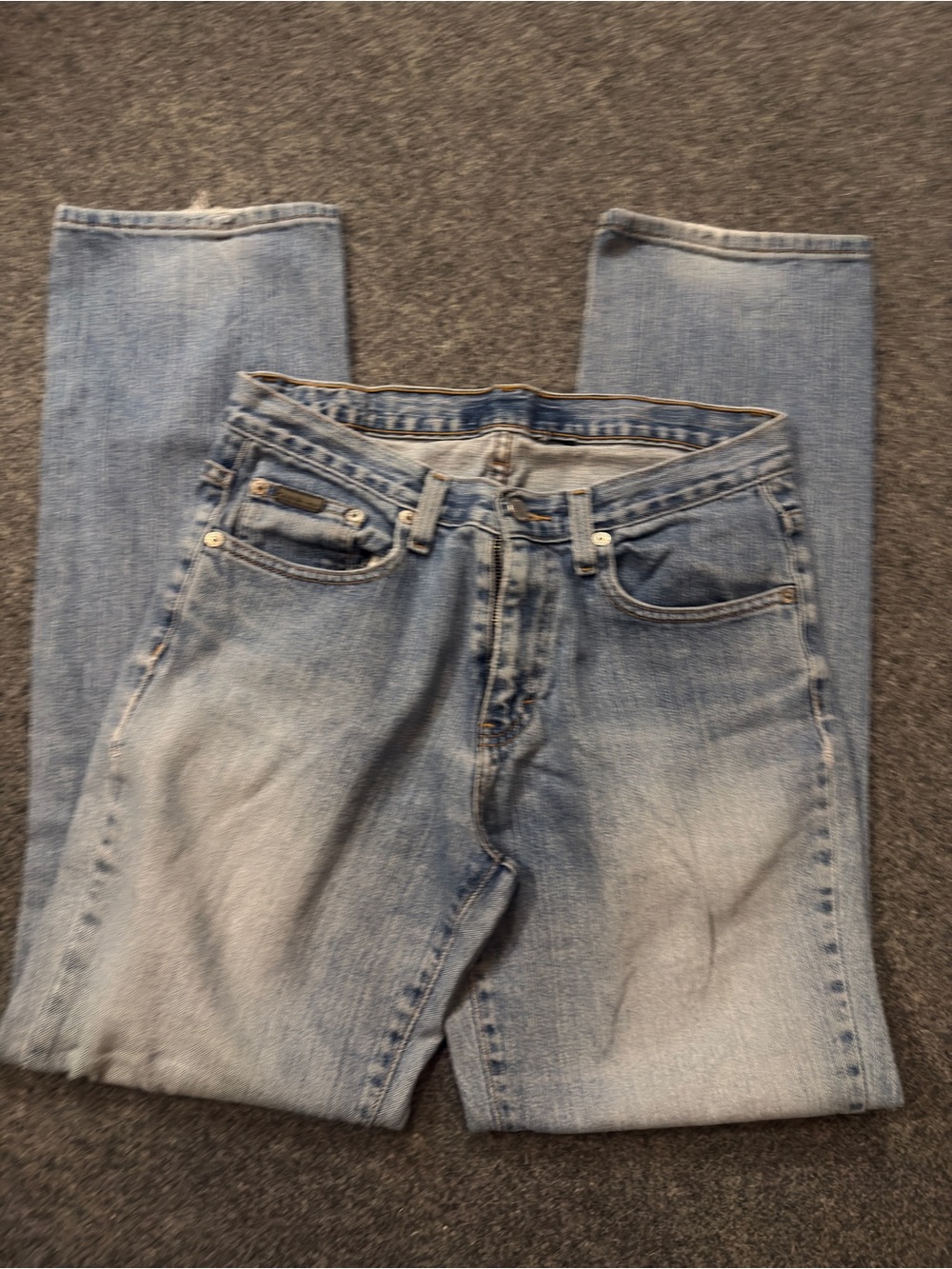 Calvin Klein Light Wash Straight Fit Jean APPROX Size 6 (no size tag)